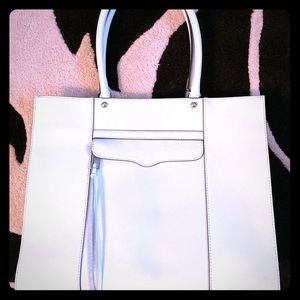 Baby blue Rebecca Minkoff laptop bag